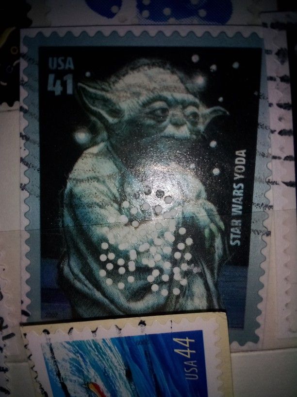 Yoda Starwars Stamp For Collection 