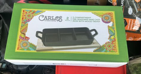 3 Compartment Cast Iron