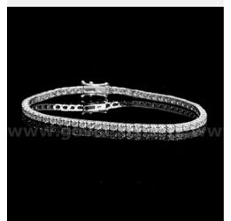 14k white gold tennis bracelet