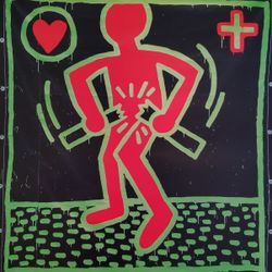 Keith Haring Poster Licensed De Young Museum San Francisco 2014