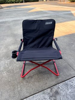 Coleman Cross Rocker Outdoor Rocking Camping Chair Folding Cup Holder
