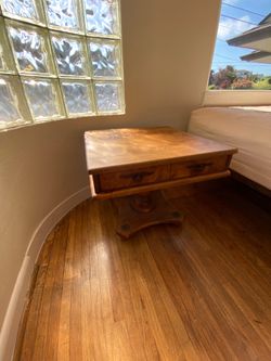 Wood End Table