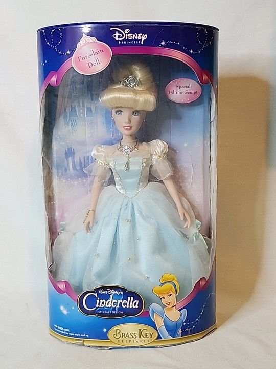 Brass Key Disney Princess Cinderella 16" Porcelain 2005 Keepsake Doll Special