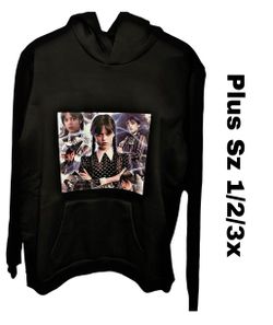 New Woman’s Wednesday, Addams Hoodie Plus Size Also Have Smaller Sizes