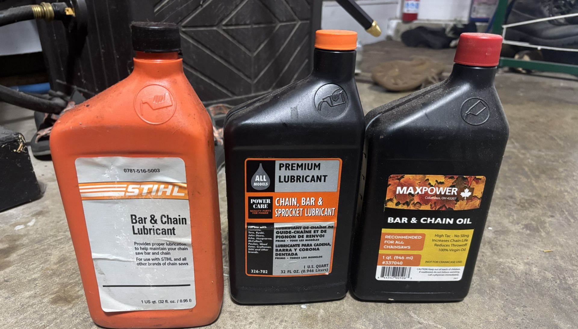 Chain, Bar And Sprocket Oil