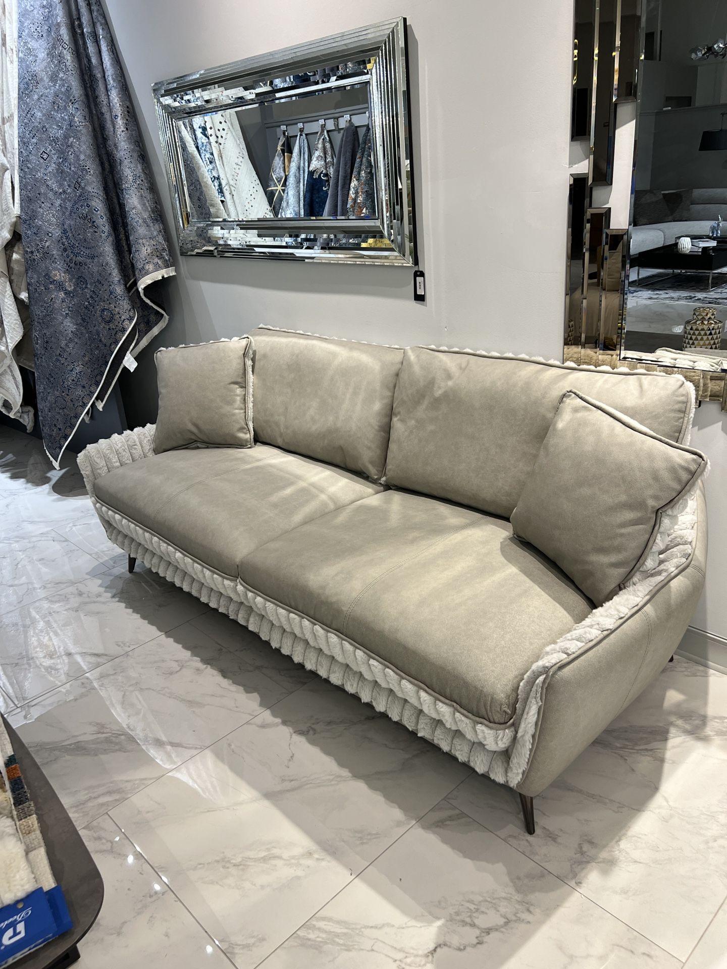 Original Italian Leather Sofa