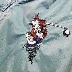 VTG Taz Warner Bros. Golf Jacket Size Medium