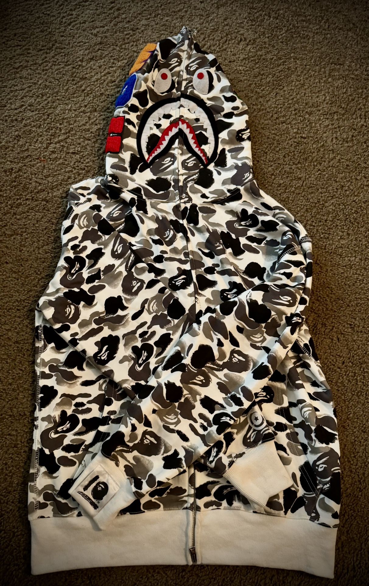 Bape Hoodie White 