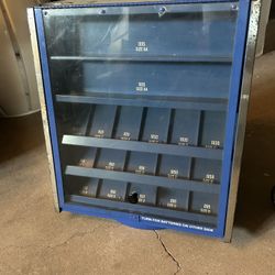 Vintage Eveready Dual Sides Batteries Spinning Display Case 