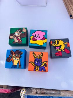 Mini video game boxes