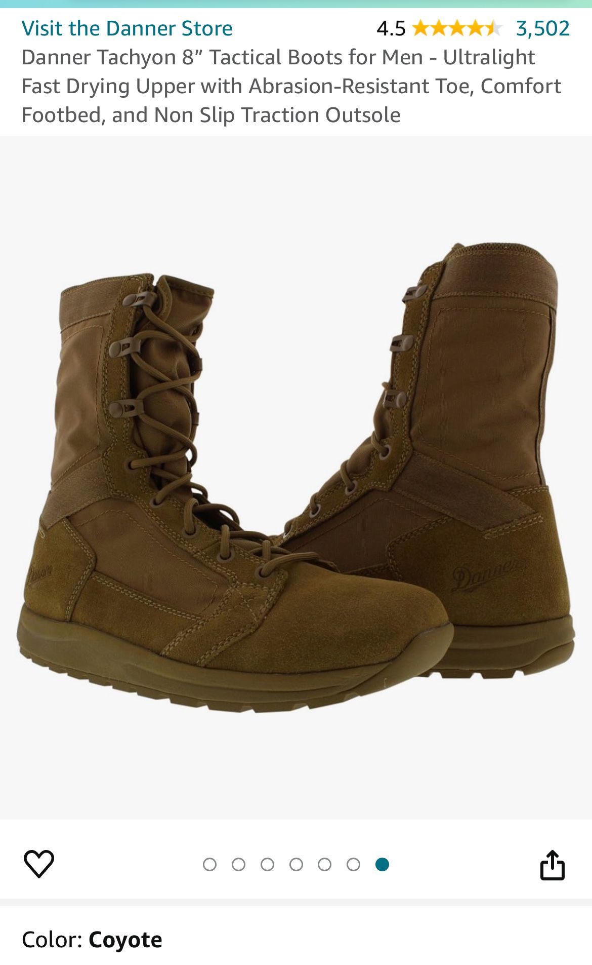 Danner Tactical Boots for Men- 10.5US