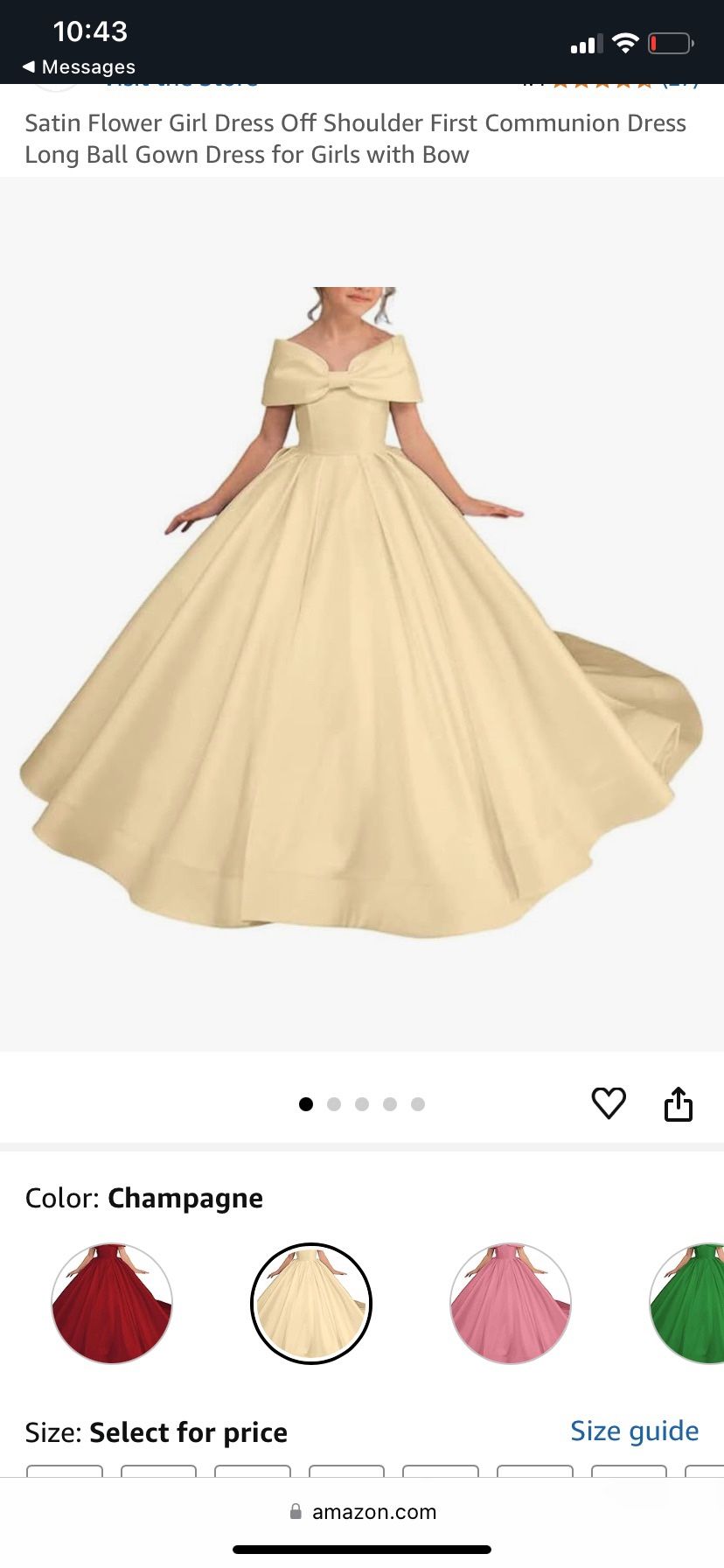 Flower girl dress