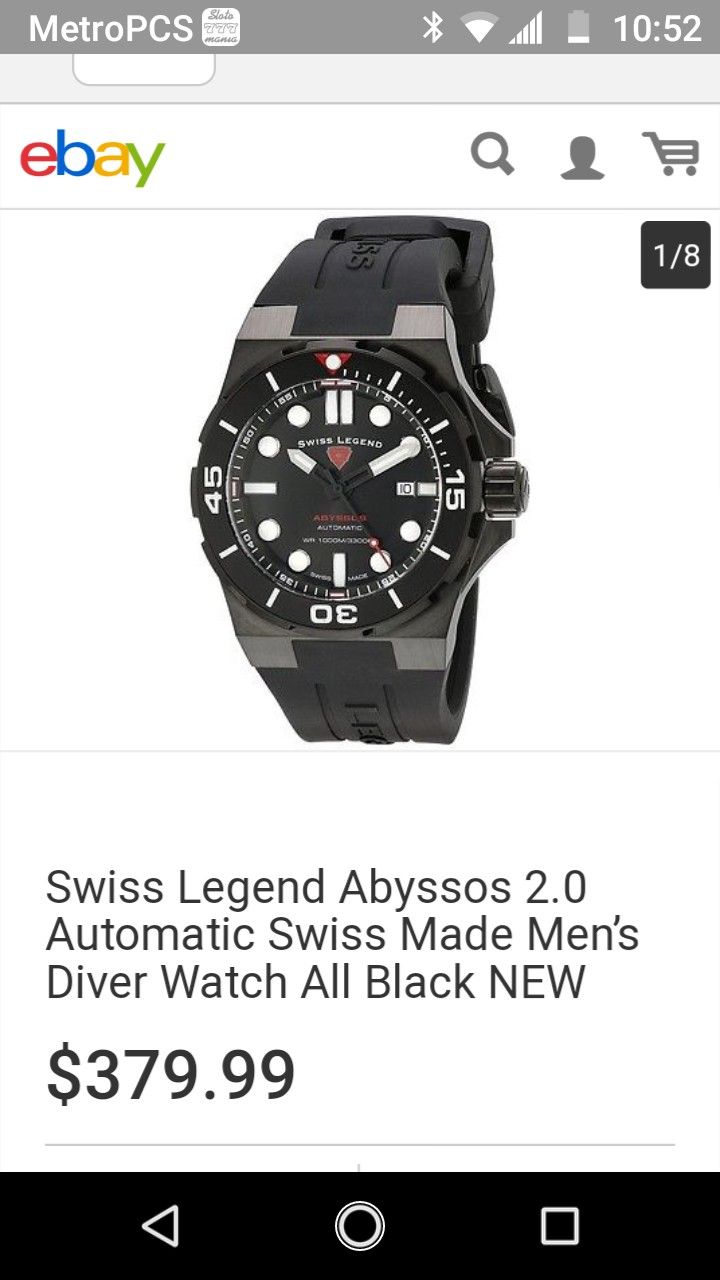 Swiss legend abyssos automatic on sale watch