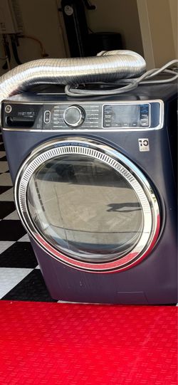 GE Sapphire Blue Front Load Washer + Dryer Set