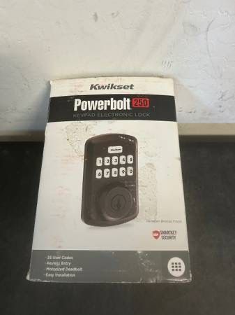 Kwikset Powerbolt 250 Electronic Keypad Deadbolt Venetian Bronze (PARTS ONLY)