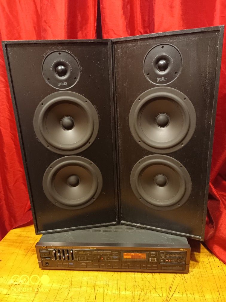 Stereo Set JVC RX3 Receiver + Polk Audio S6 Speakers