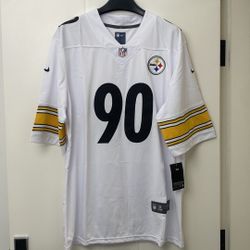 Nike Men's Pittsburgh Steelers T.J. Watt #90 Jersey White
