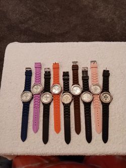 Nine Watches all with Crosses on the Face