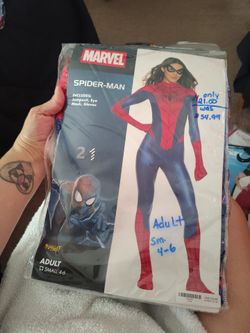 spiderman women's costume sz. adult small