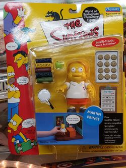 The Simpsons "Martin Prince" WORLD OF SPRINGFIELD - Series 5 Interactive Figure (Playmates) 
