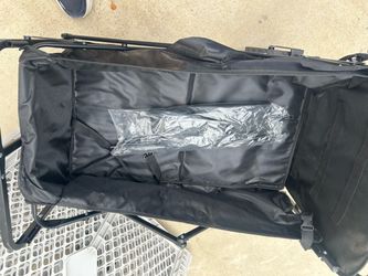 Black Folding Wagon Cart with Storage Bag