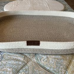 diaper changer woven basket 