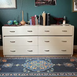 White Dresser With Sparkle Handles 