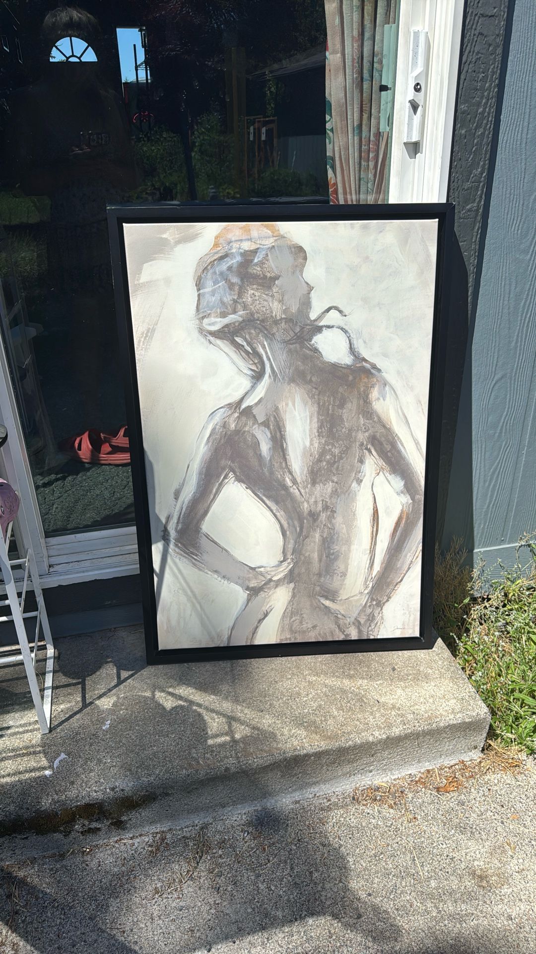 Gesture II Art Print by Liz Jardine, Black Frame