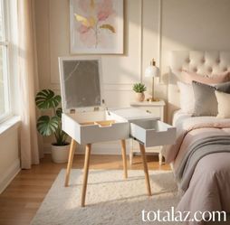 Makeup Vanity Table with Storage