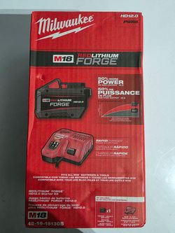 Milwaukee M18 battery and charger