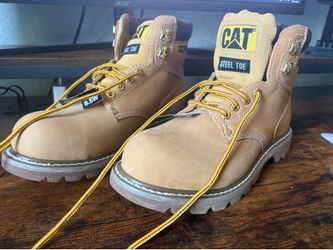 CAT Men’s 6” Second Shift Lace Up Work Boots Steel Toe