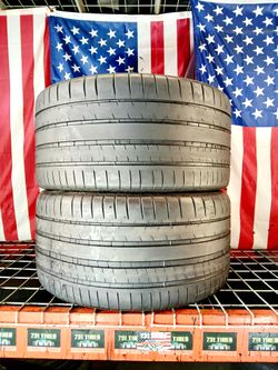Set of 2 Used tires 295/35ZR20 MICHELIN PILOT SPORT 4S MAX PERFORMANCE SUMMER 295 35 20