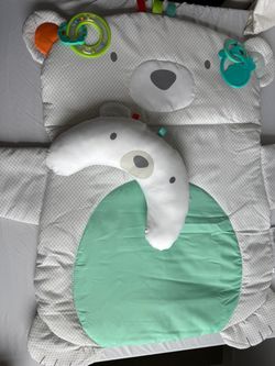 Baby Bear Tummy Time Play Mat with Pillow