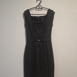 Woman's Black And Gray Dress 