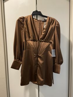 Lavish Alice Chocolate brown Corset Dress Size L