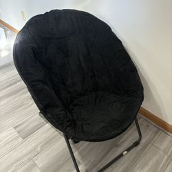 Black fabric chair 
