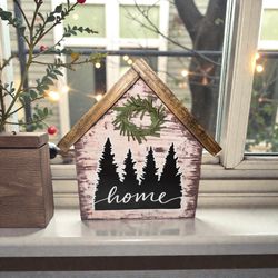 Wood Sign “Home”