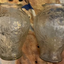 Vintage 2 Hand Blown Vases 