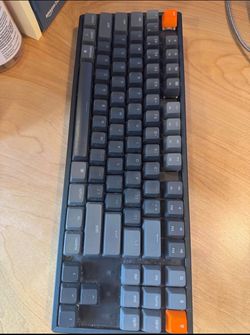Keychron K8 Tenkeyless Wireless Mechanical Keyboard for Mac, White Backlight, Bluetooth, Multitaskin