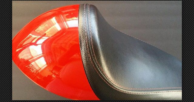 Royal Enfield GT 535 Red Single Seat with Cowl