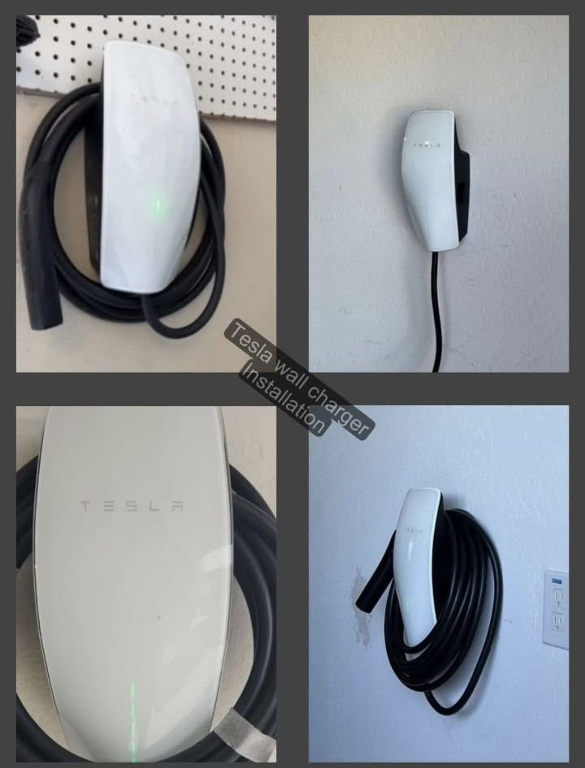 Tesla wall charger installation