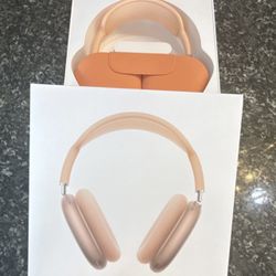 Orange AirPod Maxes (Very Like New)