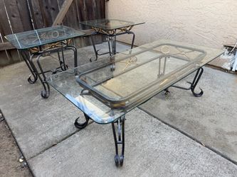 Glass Tables (3 PC Set)