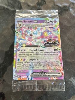 Pokémon TCG Sylveon ex (Prismatic Evolutions Stamp) 041/131 Sealed promo holo 