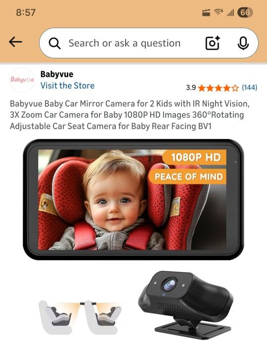 Amazon Baby Vue Camera