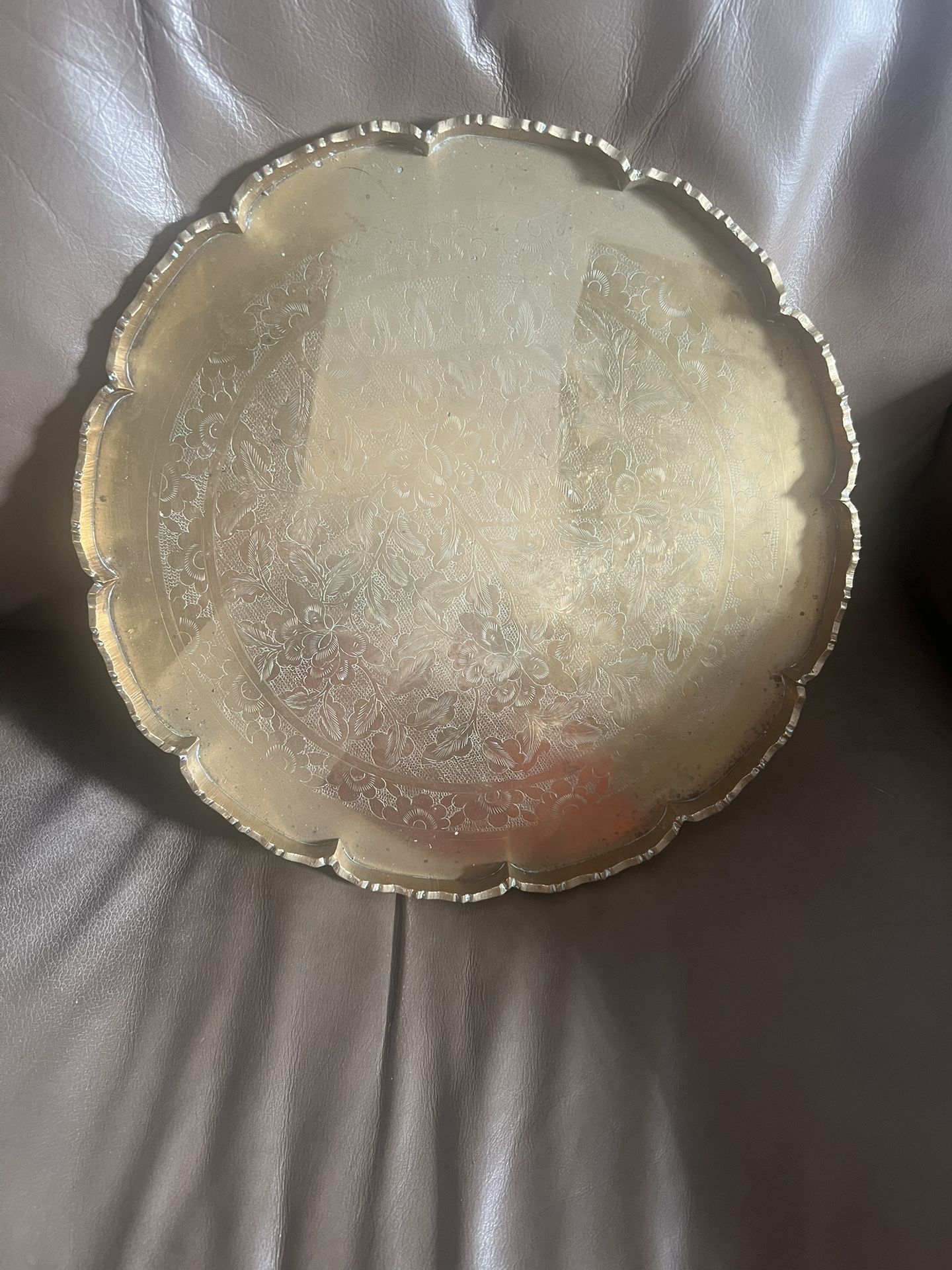 Antique Chinese Brass Tray