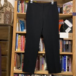 TALBOTS-women’s black ‘CURVY’ hi-waist stretch dress pants