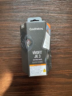 Garmin Vivofit Jr 3 Kids Fitness Tracker Cosmic Black. NEW!