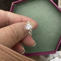 Real 925 Sterling Silver Wedding Ring Size 6