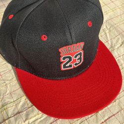 Michael Jordan 23 Black & Red Lip Adjustable 